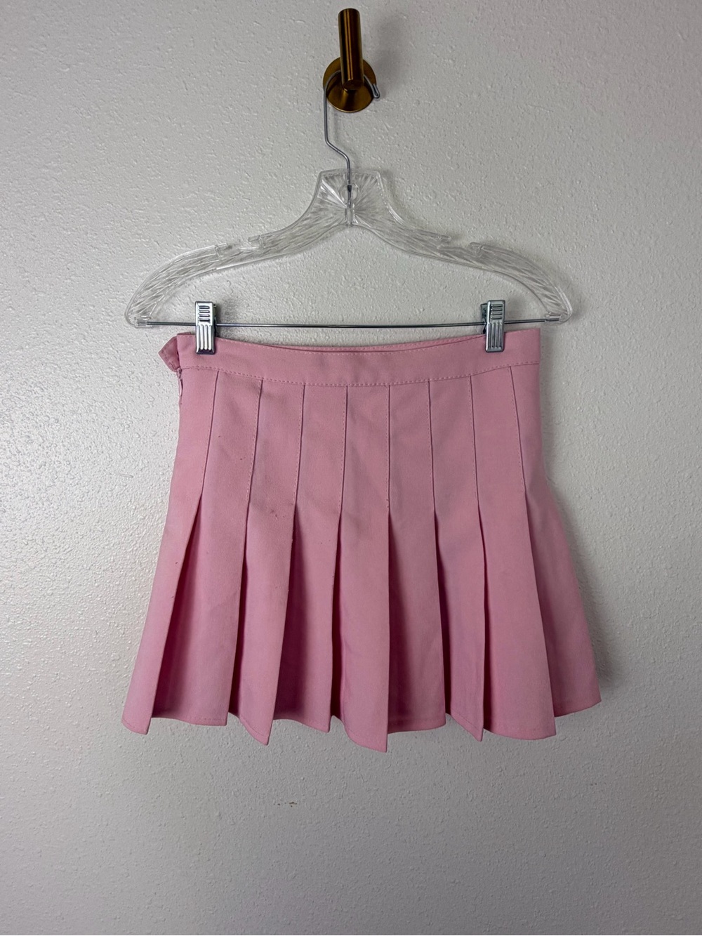 Women’s Pink Pleated Tennis Mini Skirt - Pastel